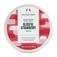 Balsamy i kremy do ciała - The Body Shop Wegański krem do ciała Blissful Strawberry 200ml - miniaturka - grafika 1