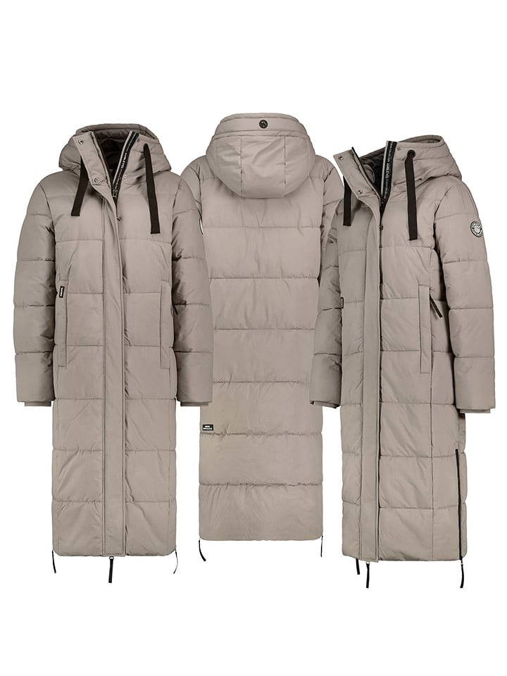 Sublevel Płaszcz pikowany w kolorze szarobrązowym