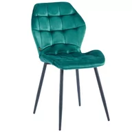 Krzesła - Krzesło zielone DC-7223 welur #56 nogi czarne - miniaturka - grafika 1