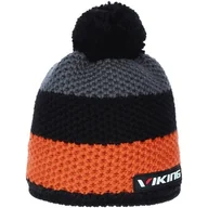 Czapki damskie - Czapka z wełny merino Viking Timber Gore-tex Infinium 54 czarno-pomarańczowa - miniaturka - grafika 1