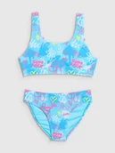 Stroje kąpielowe dla dziewczynek - 4F Kostium kąpielowy dwuczęściowy dziewczęcy - multikolor 134/140 (8-10 lat) - miniaturka - grafika 1