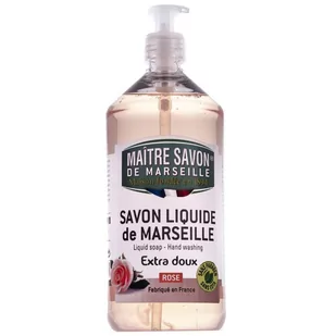Maitre Savon De Marseille Mydło marsylskie w płynie róża 1000 ml - Maître Savon - Mydła - miniaturka - grafika 1