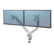 Uchwyty do monitorów - Fellowes Ergonomia  ramię na 2 monitory - seria Platinum, srebrne - DARMOWY PACZKOMAT OD 699zł - miniaturka - grafika 1