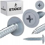 Wkręty - Wkręty podkładkowe Etanco do drewna 4,2x30mm, RAL7040 GM-S 250szt. - miniaturka - grafika 1