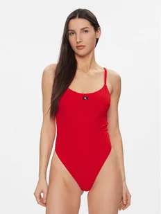 Calvin Klein Swimwear Strój kąpielowy KW0KW02475 Czerwony - Stroje kąpielowe - miniaturka - grafika 1