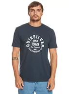 Koszulki męskie - Quiksilver Koszulka męska Basic Blue M - miniaturka - grafika 1