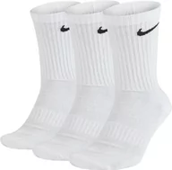 Skarpetki damskie - Skarpety długie NIKE Sportowe Everyday Cushion 3 PAK białe - miniaturka - grafika 1