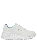 Buty dla dziewczynek - Skechers Sneakersy UNO LITE 310456L WMLT Biały - miniaturka - grafika 1