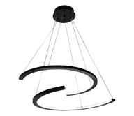 Lampy sufitowe - LED Żyrandol na lince DOUBLEMOON LED/30W/230V czarny - miniaturka - grafika 1