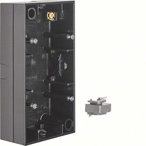 Hager Polo Puszka natynkowa 2-krotna Berker R.3 czarny połysk 10428935 10428935
