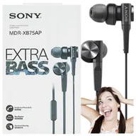 Słuchawki - Słuchawki dokanałowe Sony MDR-XB75AP Extra BASS Hit - miniaturka - grafika 1