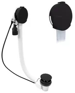 Syfony - POLYSAN zestaw odpływowy z napełnianiem MARBLE długość 800 mm z korkiem CZARNYM mat do wanien wolnostojących POLYSAN 11052.21 - miniaturka - grafika 1