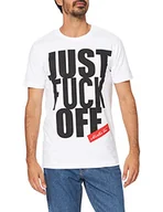 Koszulki męskie - Mister Tee Mister Tee koszulka męska Fuck Off biały biały S MT1005 - miniaturka - grafika 1