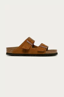 Klapki i japonki damskie - Birkenstock Klapki zamszowe Arizona - grafika 1