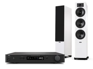 NAD C 338 (czarny) + Tesi 6 (biały) - Zestawy stereo - miniaturka - grafika 1