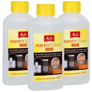 Płyn Do Czyszczenia Układu Mleka Melitta Perfect Clean 3X250Ml Do Ekspresu - Akcesoria i części do ekspresów do kawy - miniaturka - grafika 1