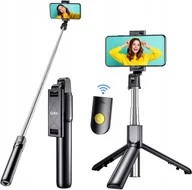 Selfie stick - KIJEK DO SELFIE 3w1 STATYW BLUETOOTH WYCIĄGANY PRZENOŚNY STABILNY STOJAK - miniaturka - grafika 1