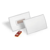 Identyfikatory - Identyfikator DURABLE 54x90mm Click Fold z magnesem 826019 10szt. - miniaturka - grafika 1