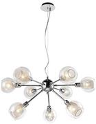 Lampy sufitowe - Candellux LAMPA wisząca DIXI 39-65018 szklana OPRAWA kule metalowe siatki chrom przezroczyste 39-65018 - miniaturka - grafika 1