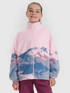 Bluzy dla dziewczynek - 4F Polar oversize ze stójką dziewczęcy - multikolor 122 (6-7 lat) - miniaturka - grafika 1