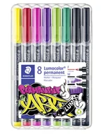 Przybory szkolne - Staedtler Lumocolor perm. zestaw mieszany 8szt. - miniaturka - grafika 1