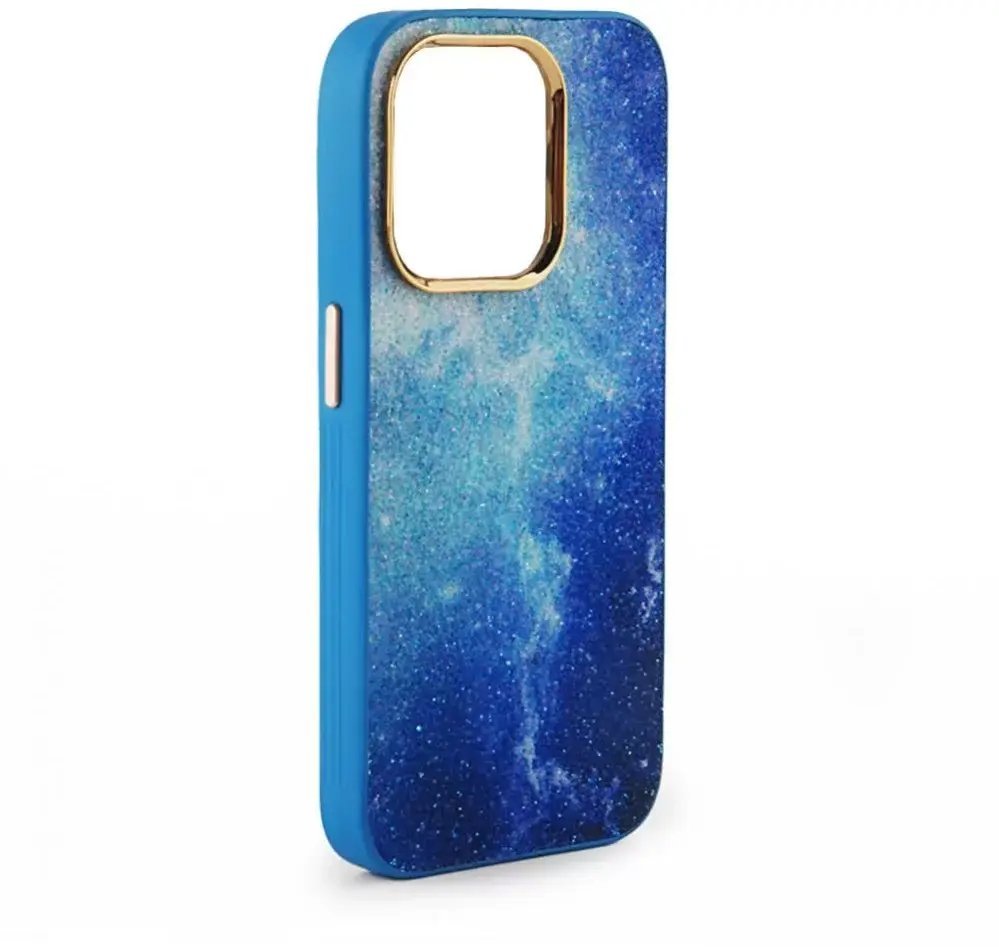 iLike Tylny pokrowiec Apple iPhone 13 Print Desire Customized Diamonds Case Blue ILIAPP13PDDBL