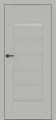 Drzwi wewnętrzne - Dre Drzwi Wewnętrzne Z Szybą Reva 5 Okleina Jasna Szara Mat - miniaturka - grafika 1