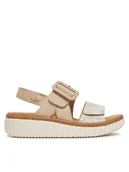 Sandały damskie - Rieker Sandały CEO-69260-60 Beżowy - miniaturka - grafika 1