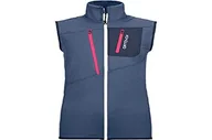 Kamizelki damskie - ORTOVOX damska kamizelka polarowa Grid Vest W Weste, Night Blue, XL - miniaturka - grafika 1