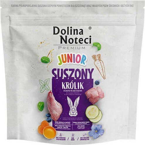 Dolina Noteci Karma suszona dla psa Premium junior królik 1 kg