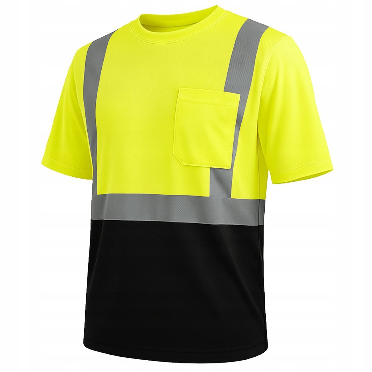 Koszulka robocza męska odblaskowa ostrzegawcza T-SHIRT oddychająca bhp 3XL