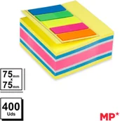 Etykiety samoprzylepne i bloki etykiet - MP PN183 karteczki samoprzylepne 75 x 75 mm 400 k. - miniaturka - grafika 1