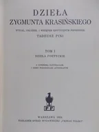 Książki o kulturze i sztuce - Dzieła Zygmunta Krasińskiego 1934 r. - miniaturka - grafika 1