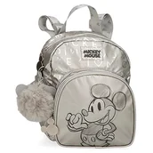 Plecaki - Disney Mickey 100 Plecak spacerowy Szary 19x23x8 cms Poliester 3.5L, Szary, Talla única, Plecak na spacer - miniaturka - grafika 1