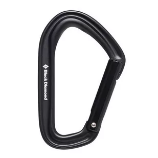 Karabinek Black Diamond HotForge Straight Gate - black - Sprzęt wspinaczkowy - miniaturka - grafika 1