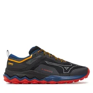 Buty sportowe męskie - Buty do biegania Mizuno Wave Ibuki 4 J1GJ2273 Czarny - miniaturka - grafika 1