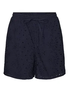 Vero Moda Szorty "Hay" w kolorze granatowym - Spodenki damskie - miniaturka - grafika 1