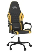 Fotele gamingowe - Czarno-złoty fotel gamingowy - Miedziana 3X - miniaturka - grafika 1