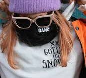 Szaliki i chustki dla dzieci - Czarny komin z polaru - miniaturka - grafika 1