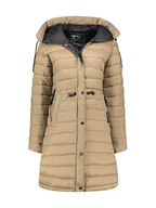 Kurtki damskie - Geographical Norway Płaszcz zimowy "Batiga" w kolorze beżowym - miniaturka - grafika 1