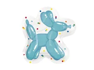 Dekoracje i nakrycia stołu na imprezę - Talerzyki urodzinowe Balonowy Piesek - 21 cm - 8 szt. - miniaturka - grafika 1