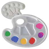 Szkolne artykuły papiernicze - Bambino Paletka Do Farb Biała Szkolna Do Szkoły Malowania Farb - miniaturka - grafika 1