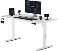 Biurka gamingowe - Biurko SENSE7 Nojo Białe 140 cmx70 cm White - miniaturka - grafika 1