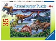 Puzzle - Ravensburger Puzzle 35 elementów. Plac zabaw dinozaurów - miniaturka - grafika 1