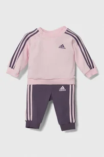 adidas dres niemowlęcy I 3S JOG kolor różowy - Komplety dla niemowląt - miniaturka - grafika 1