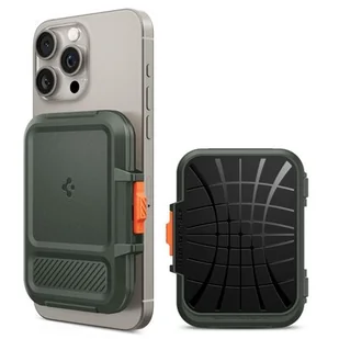 Etui na karty SPIGEN Lock Fit MagSafe Zielony - Etui na dokumenty i karty - miniaturka - grafika 1