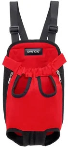 Nosid�o, dla psa, czerwone, M, ob.50cm, d�. 34cm, �apy ty�/prz�d odleg�o�� 13cm - Transportery dla kotów - miniaturka - grafika 1