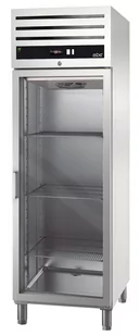 Szafa chłodnicza przeszklona nierdzewna 700L GN 2/1 ASBER GREEN LINE GCPZ-701 GLASS L - Szafy i witryny chłodnicze - miniaturka - grafika 1