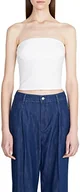 Koszulki i topy damskie - Sisley Damski top 3OQSLH00H t-shirt, biały 101, S, White 101, S - miniaturka - grafika 1