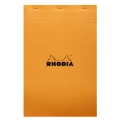 Notesy i bloczki - Blok Rhodia N°19 A4+ 21x31,8 cm, kratka, pomarańczowy - miniaturka - grafika 1